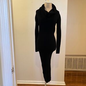 Hot Miami Styles Black Long Sleeve Dress
